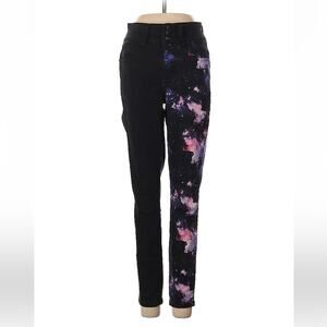 Hot Topic HT Denim eclipse galaxy star hi-rise super skinny jeans, size 3